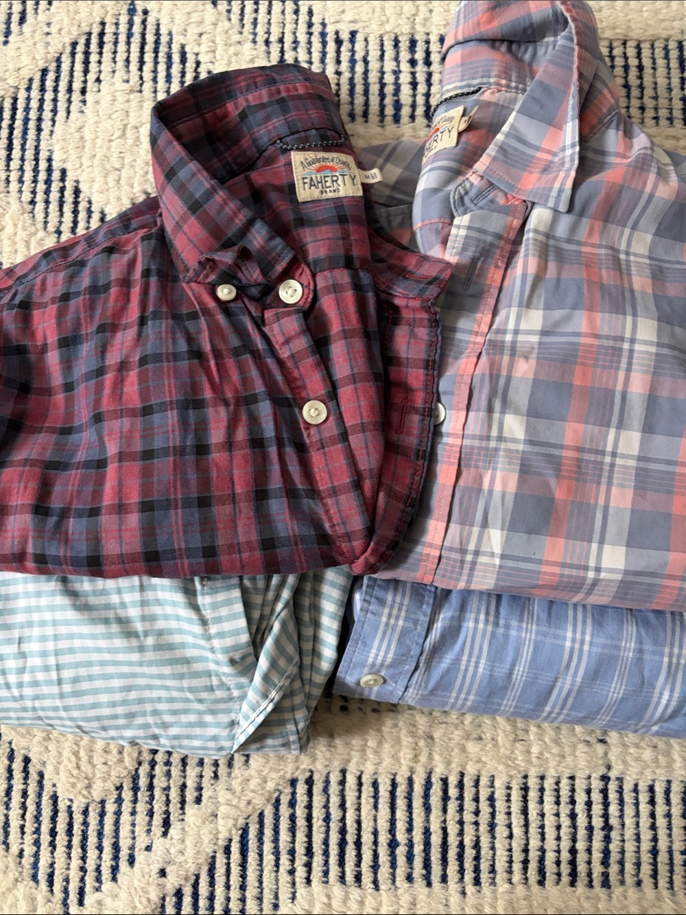 Lot of Faherty Men’s movement shirts size medium